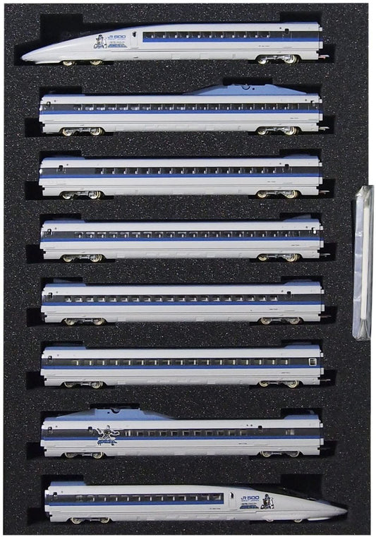 Tomix 98936 JR Series 500-7000 Sanyo Shinkansen (Kansenger Wrapping /V3 Configuration) 8 Cars Set (N scale)